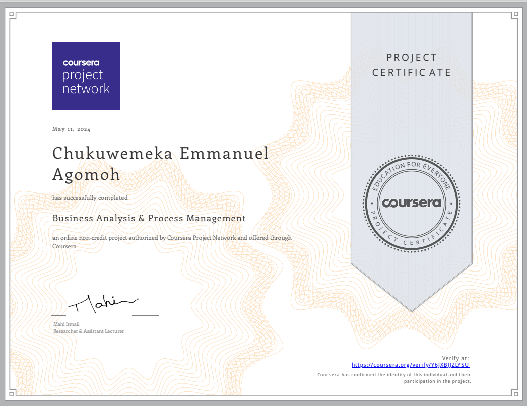 Certificate 1